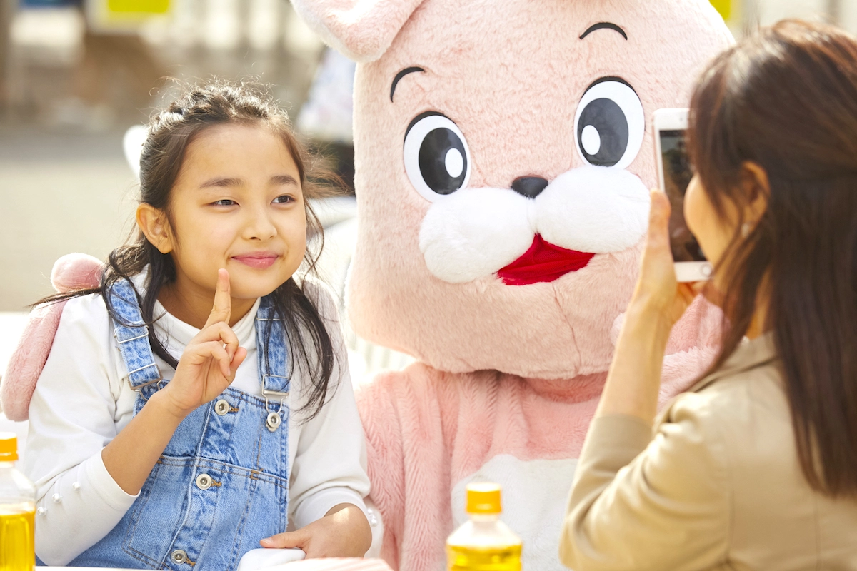 着ぐるみを活用した屋内イベントスタッフ派遣のイメージ